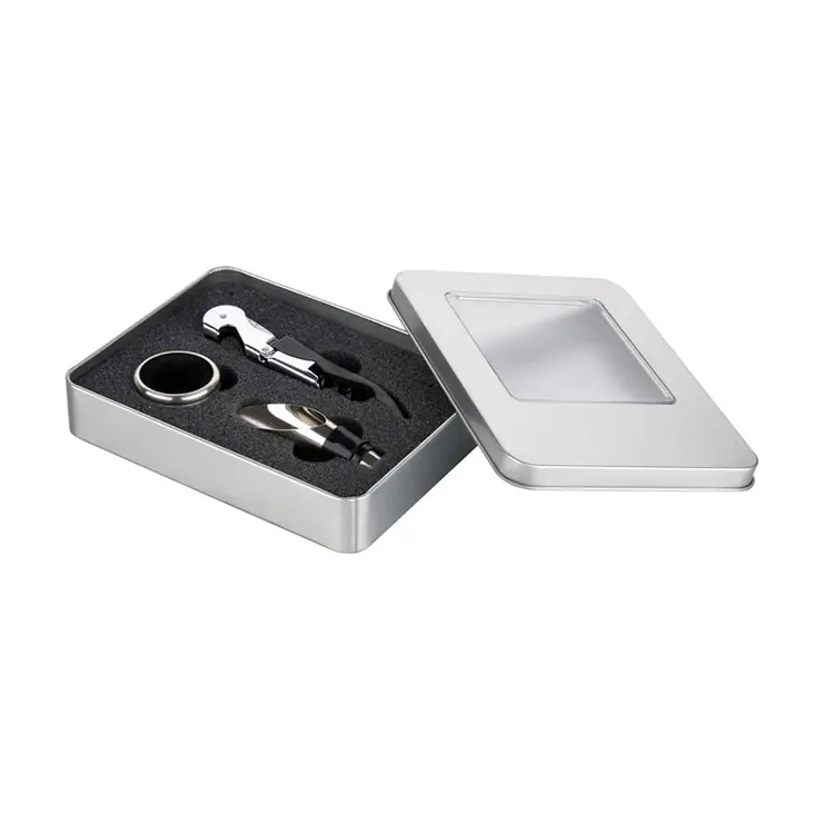 3PCS Accessories Fíon Socraigh Fíon Bosca Stáin