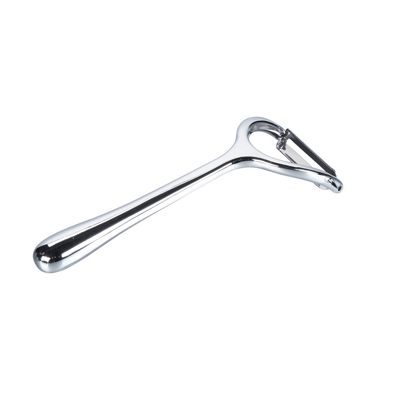 Sinc Alloy Bow Peeler Peeler Cruach Dhosmálta Blade Torthaí Glasraí